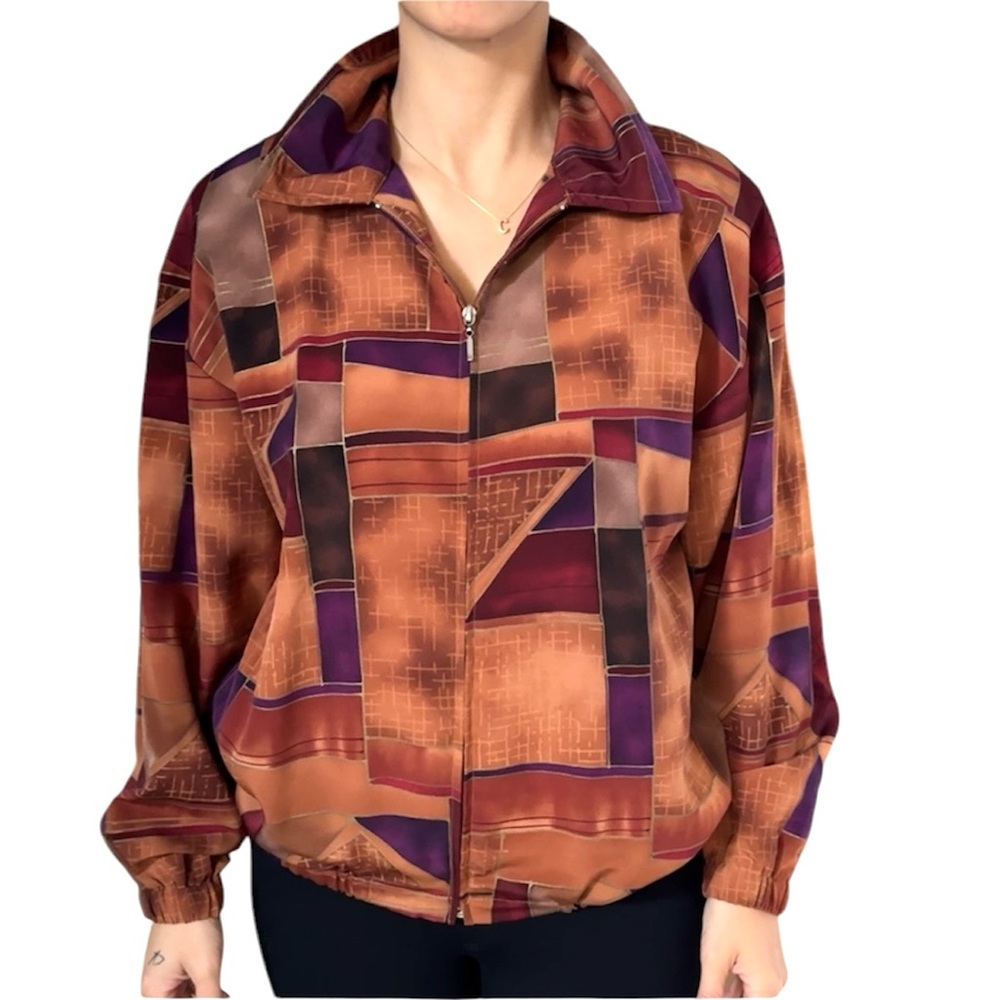 Vintage Erin London Bomber Windbreaker Jacket